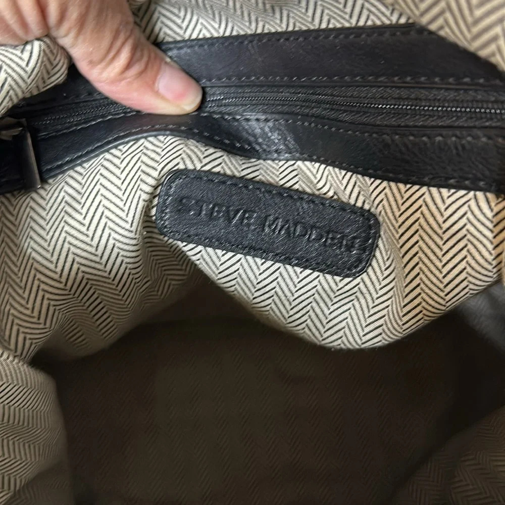 Steve Madden Faux Leather Tote - Picture 9 of 16
